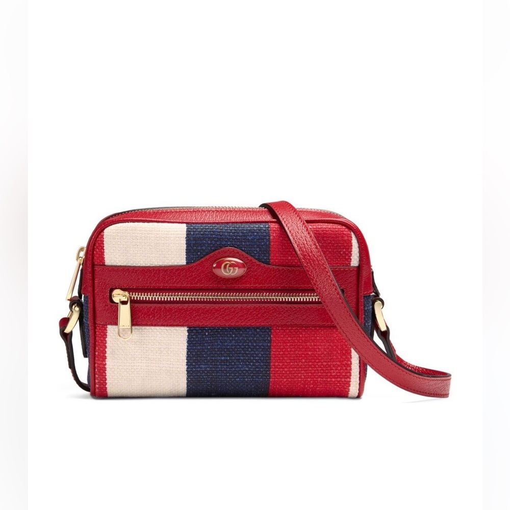 Gucci Red,Blue, White Canvas Bag with Satchel storage. Slightly Used 2 times!!